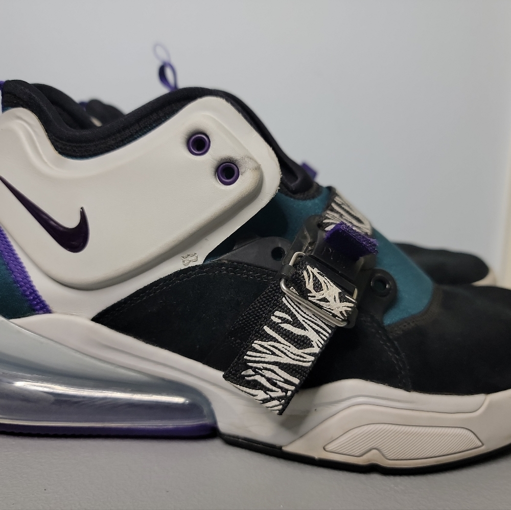 RARE NIKE AIR FORCE 270 Carnivore AH6772-005 Zebra Purple Basketball Shoes 11.5